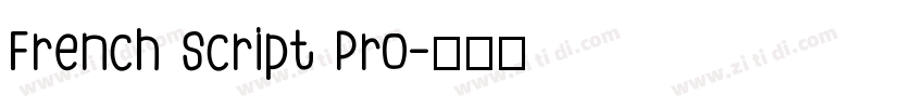 French Script Pro字体转换